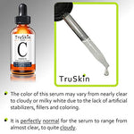 TruSkin Vitamin C Serum for Face, Topical Facial Serum with Hyaluronic Acid, Vitamin E, 1 fl oz